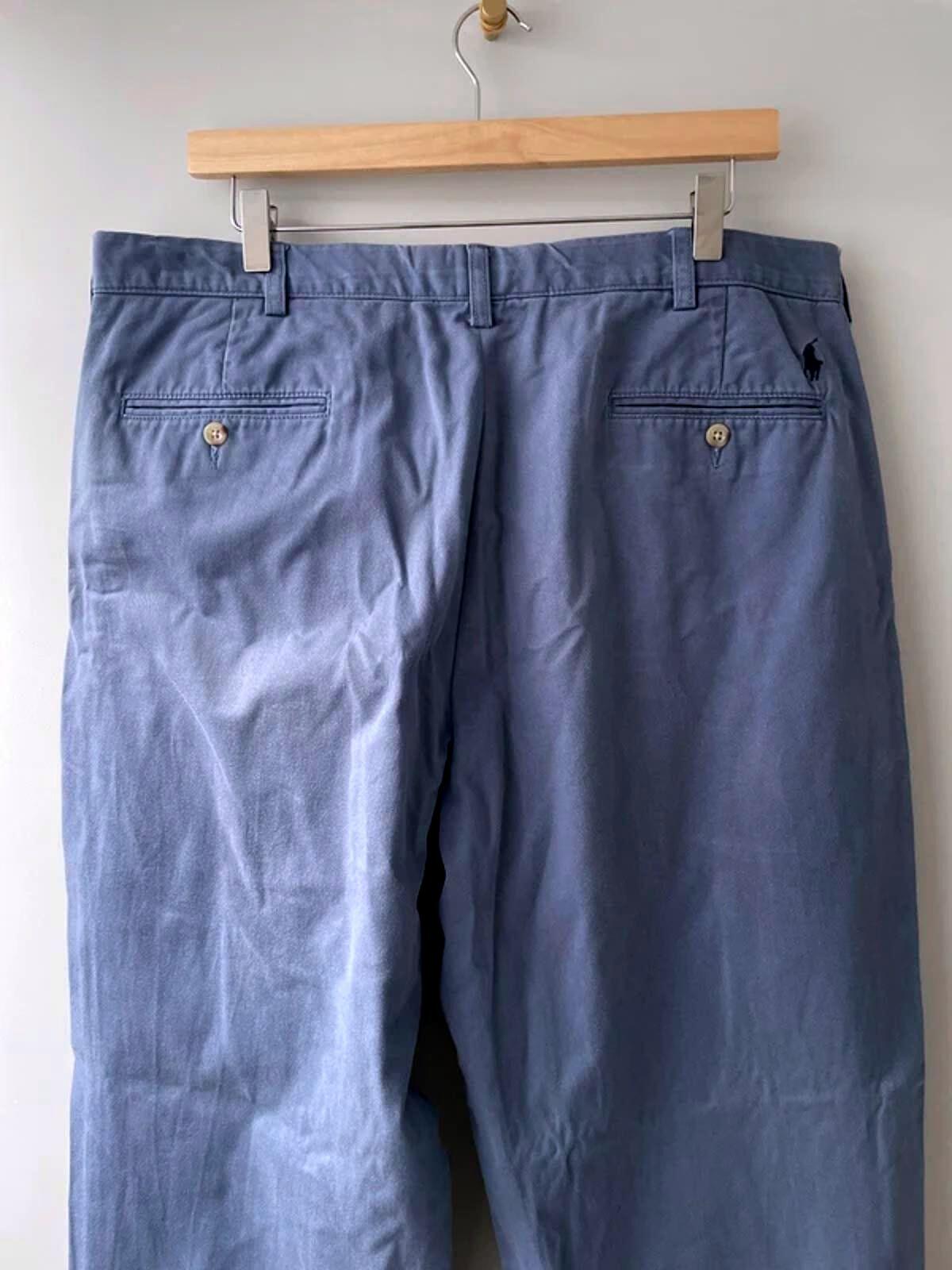 Men’s Ralph Lauren Preston Fit Chino Trousers In Blue - W38/L32 - 2957