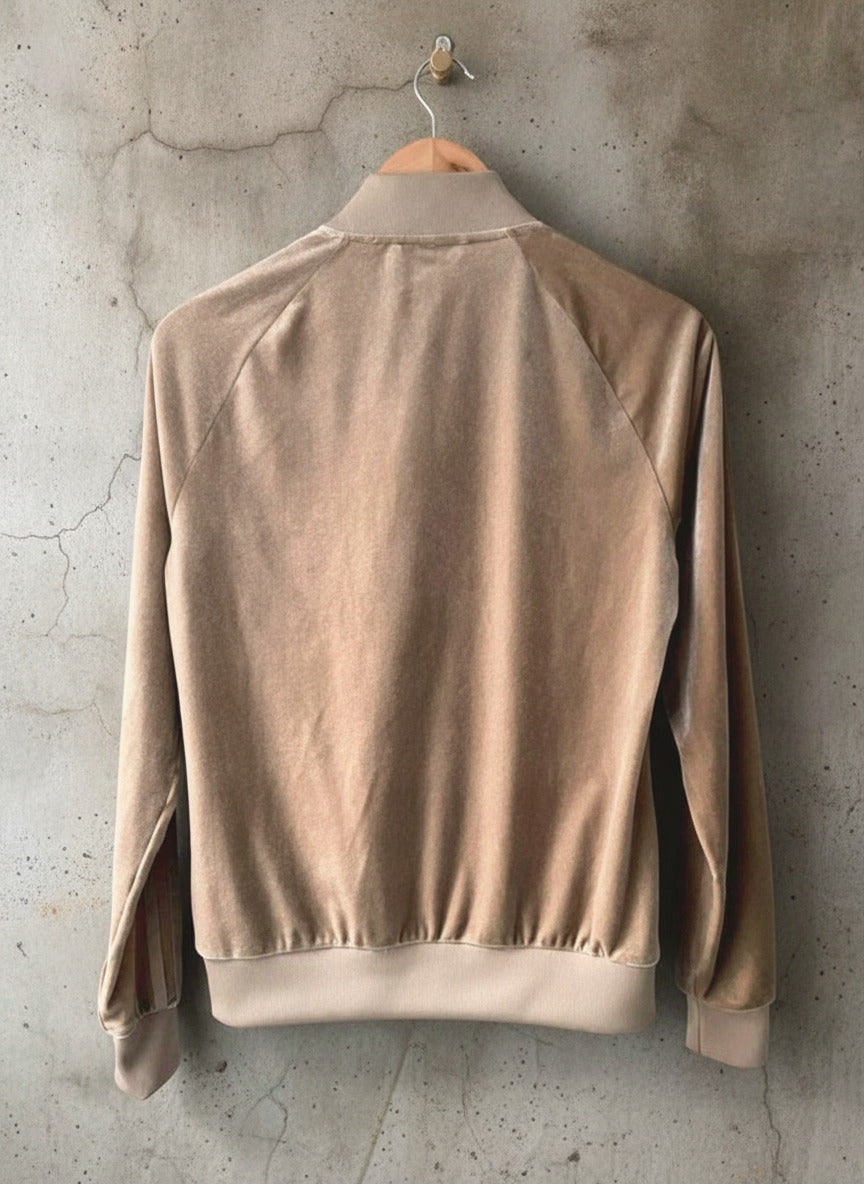 Women’s Adidas Limited Edition Firebird Track Jacket In Velour - UK8 -2522