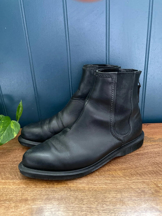 Women’s Dr Martens Zillow Premium Leather Chelsea Boots with Zip In Black - UK6 - 2182