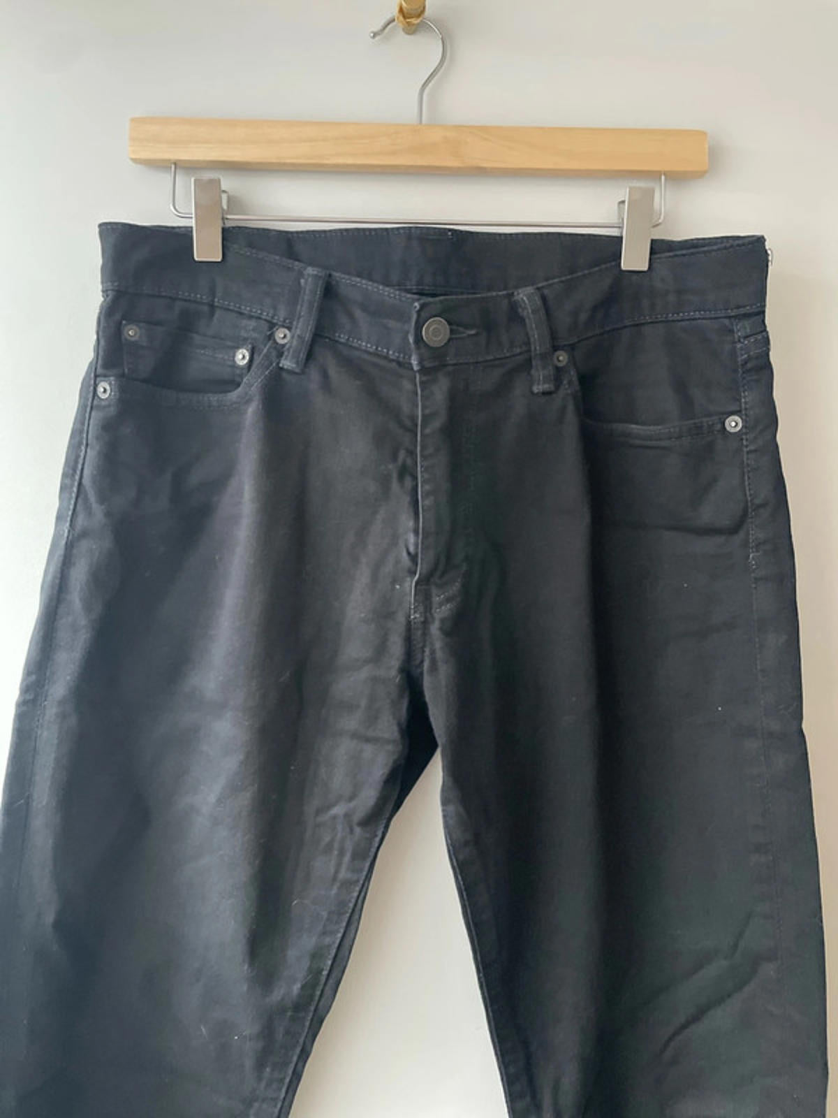 Men’s Levi’s 504 Straight Fit Jeans in Black - W32/L32 - 2788