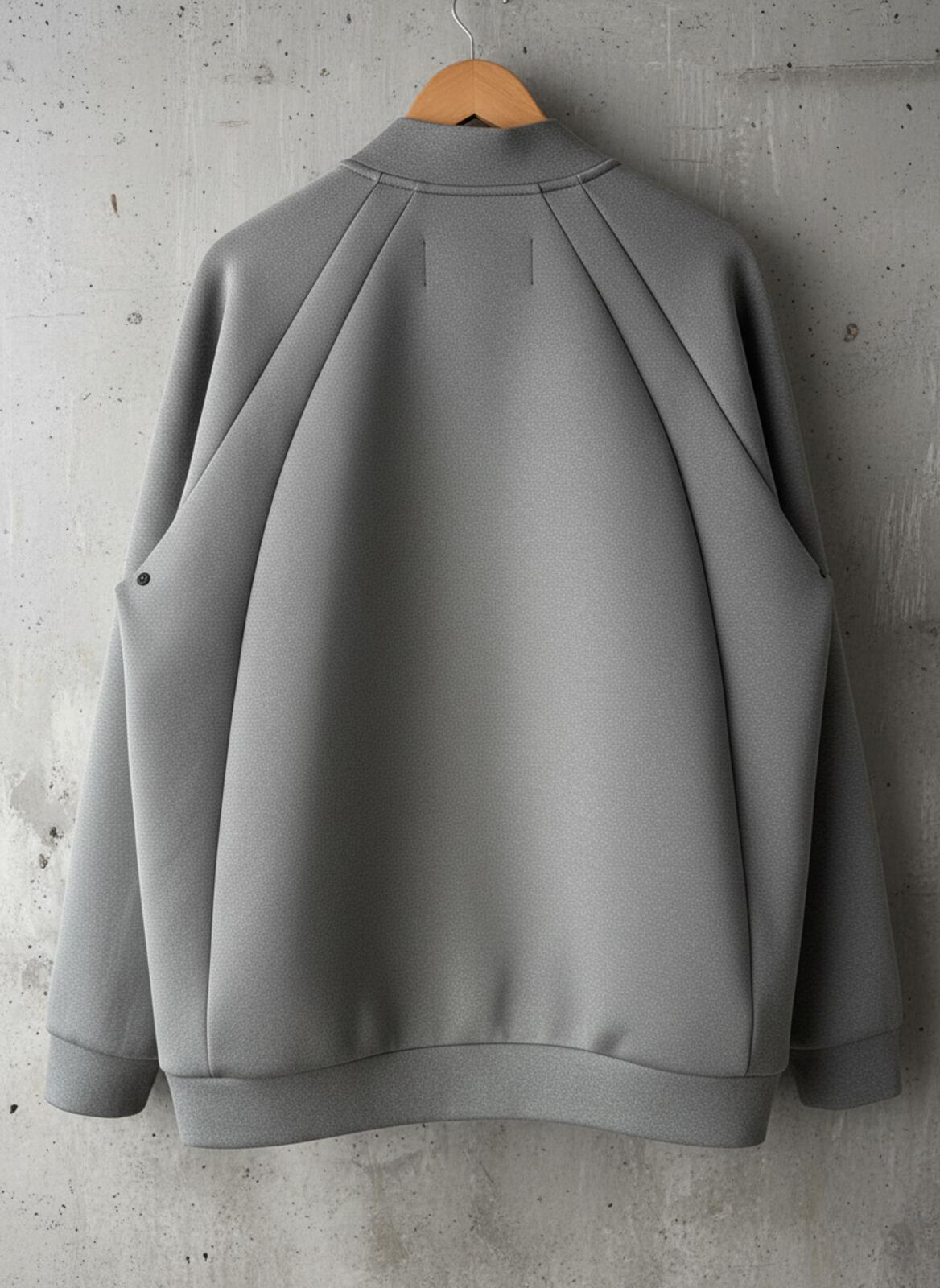 Mens Jordan Flight Tech Zip-Up Neoprene Bomber Jacket In Grey - XLarge - 3502