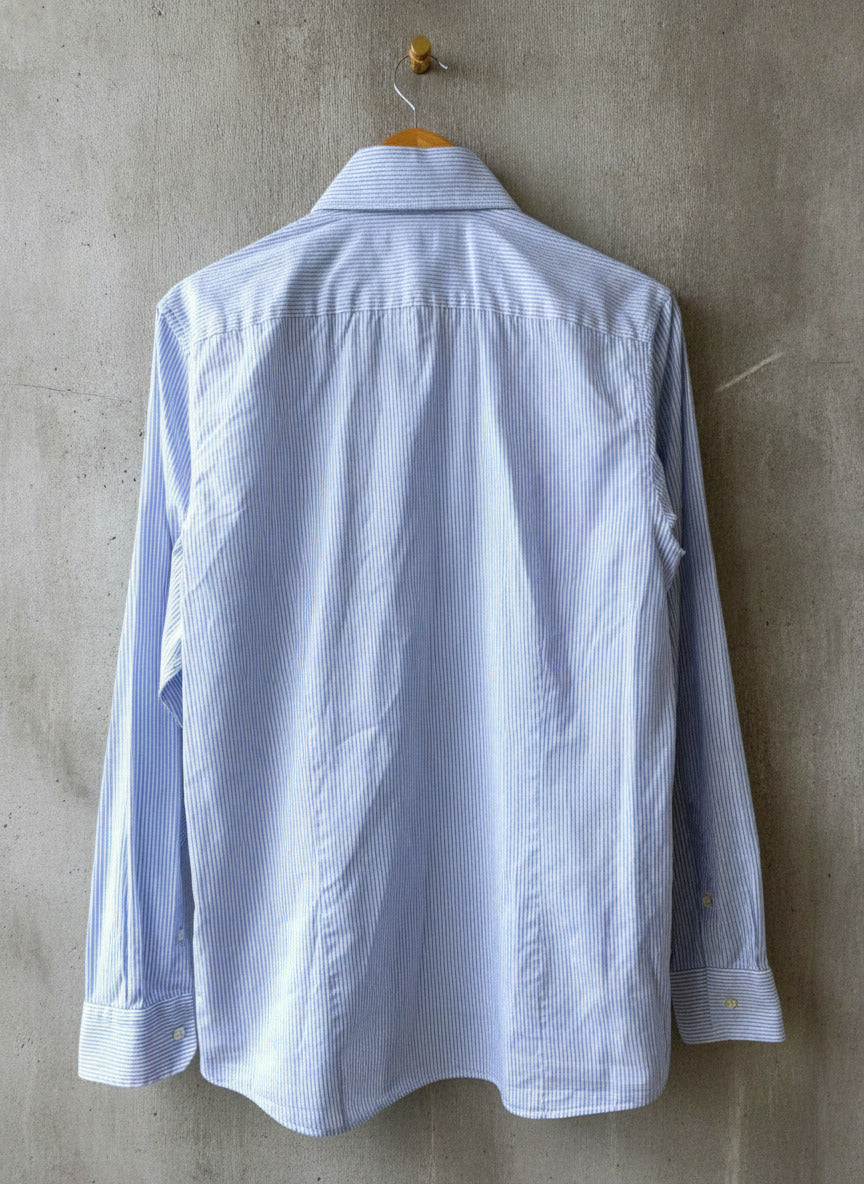 Men’s Reiss Long Sleeve Stripped Shirt In Blue - Large - 3398