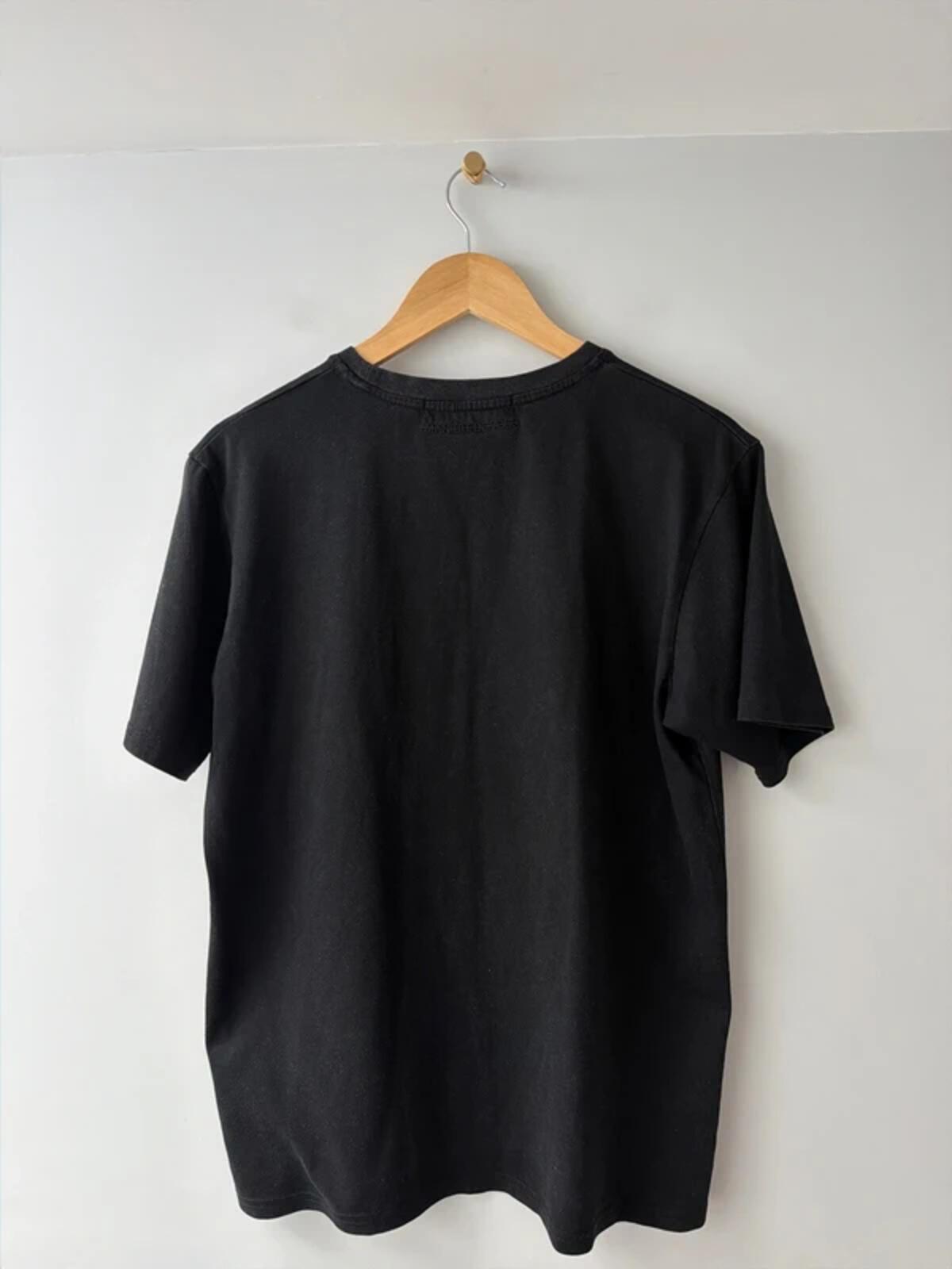 Men’s Maniere De Voir Printed Crew Neck T-shirt In Black - Medium - 3381