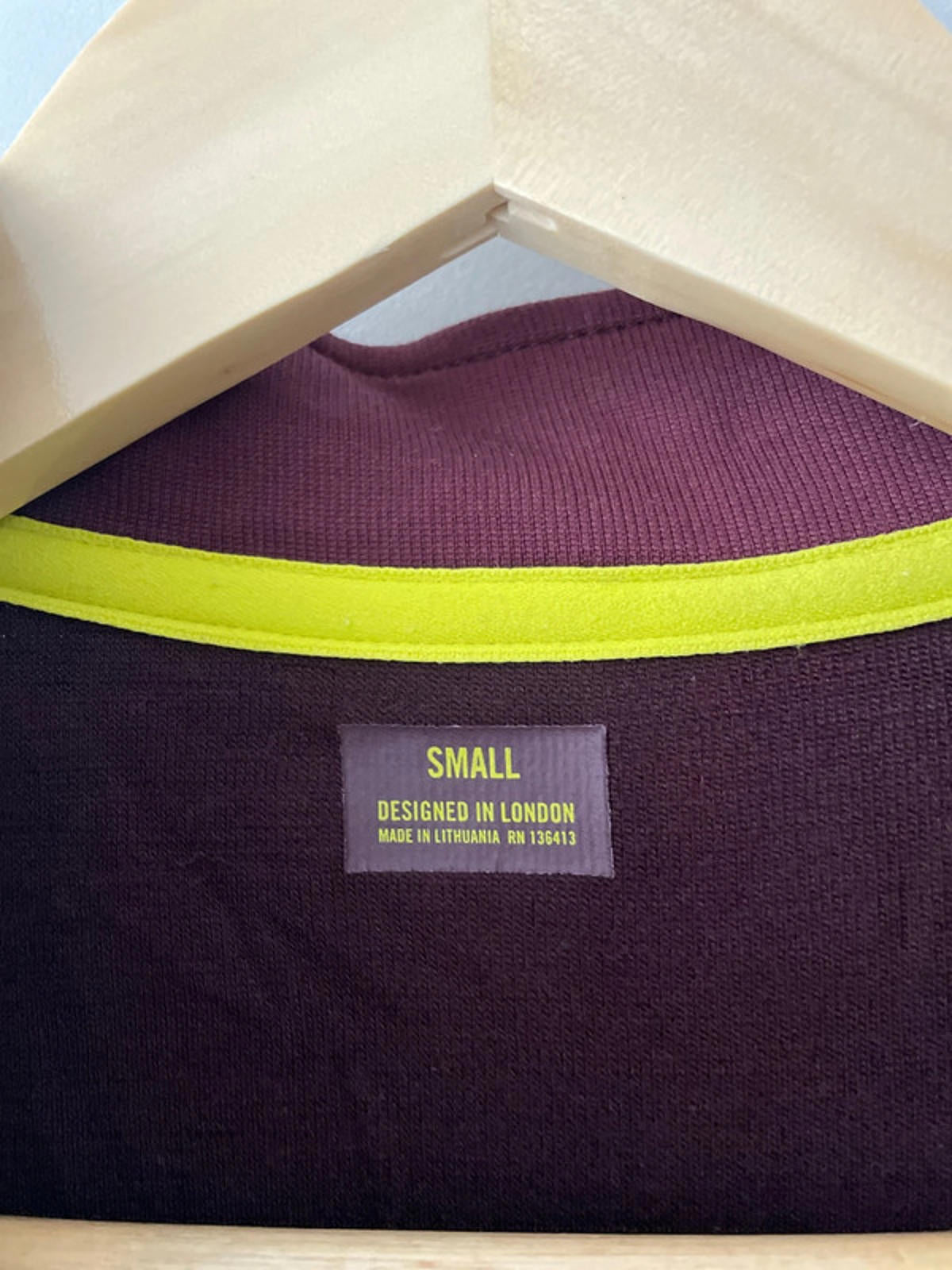 Men’s Rapha Club Merino Wool Cycling Jersey Top In Burgundy - Small - 2317