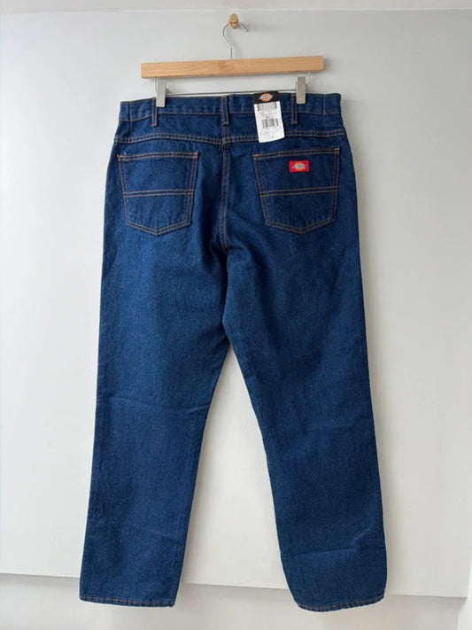 Men’s Dickies Baggy Fit Jeans In Navy Blue - W36/L32 - 3386