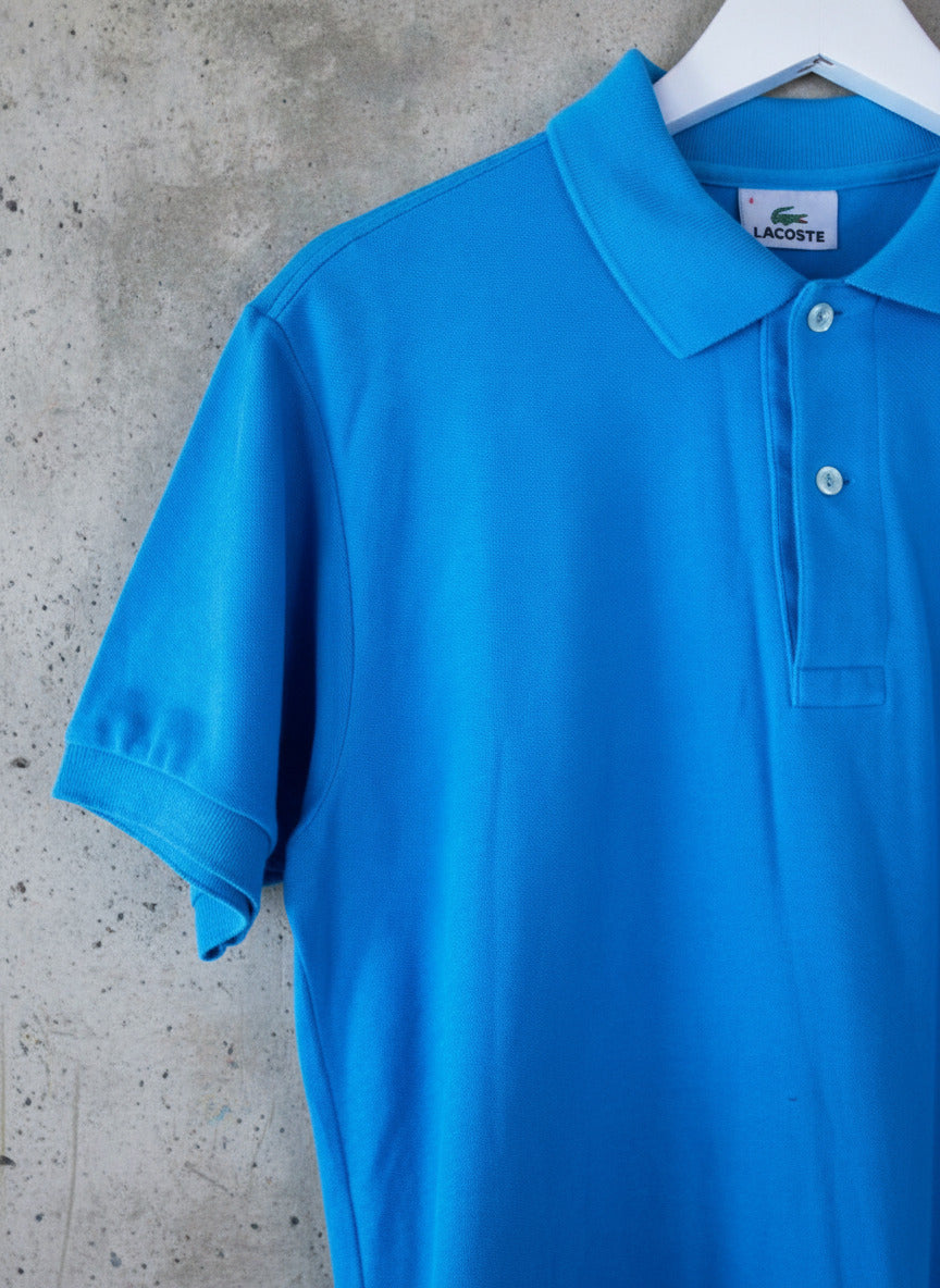 Men’s Lacoste Premium Polo Top In Blue - Medium - 1358
