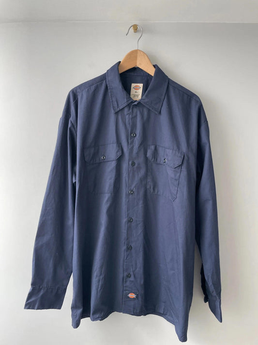Men’s Dickies Long Sleeved Work Shirt With Two Chest Pockets - XLarge - 1575