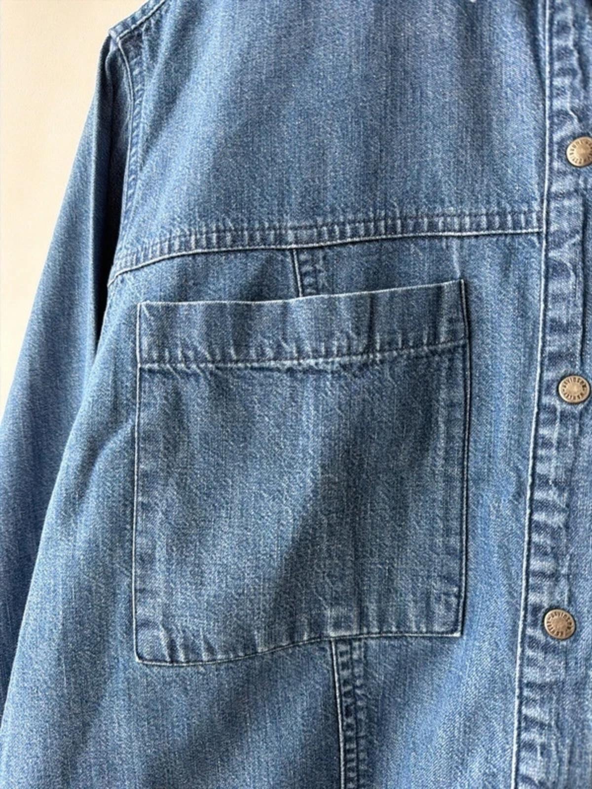 Women’s Harley Davidson Vintage Oversized Fit Denim Shirt In Navy - Large - 3380