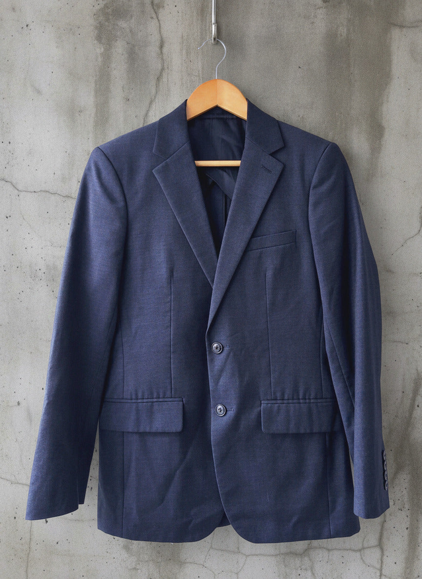 Men’s Reiss Double Button Wool Blend Blazer Jacket In Navy - Small - 0660