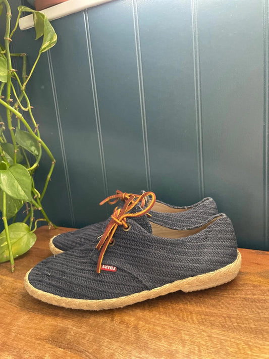 Men’s Veras Woven Navy Espadrilles - UK 9 - 1612
