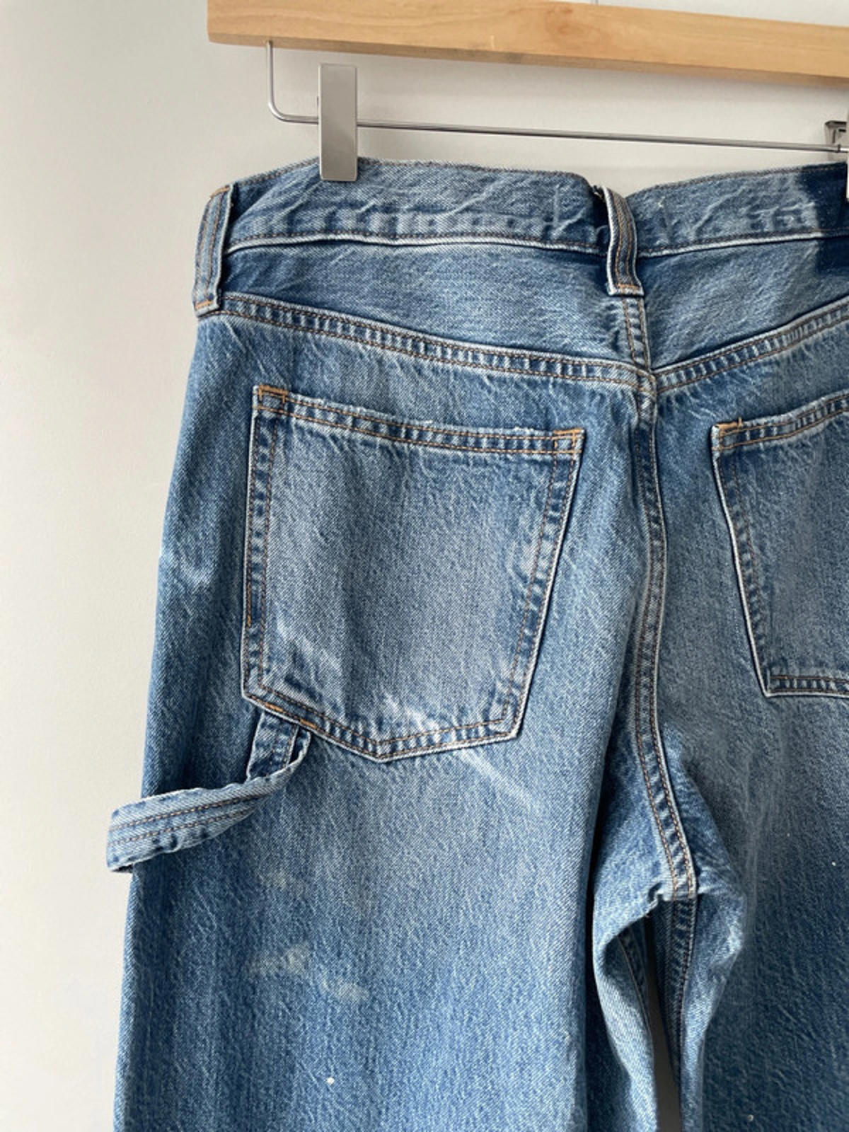 Women’s Abercrombie & Fitch Baggy Fit Cargo Jeans In Navy - W26/L30 - 2251