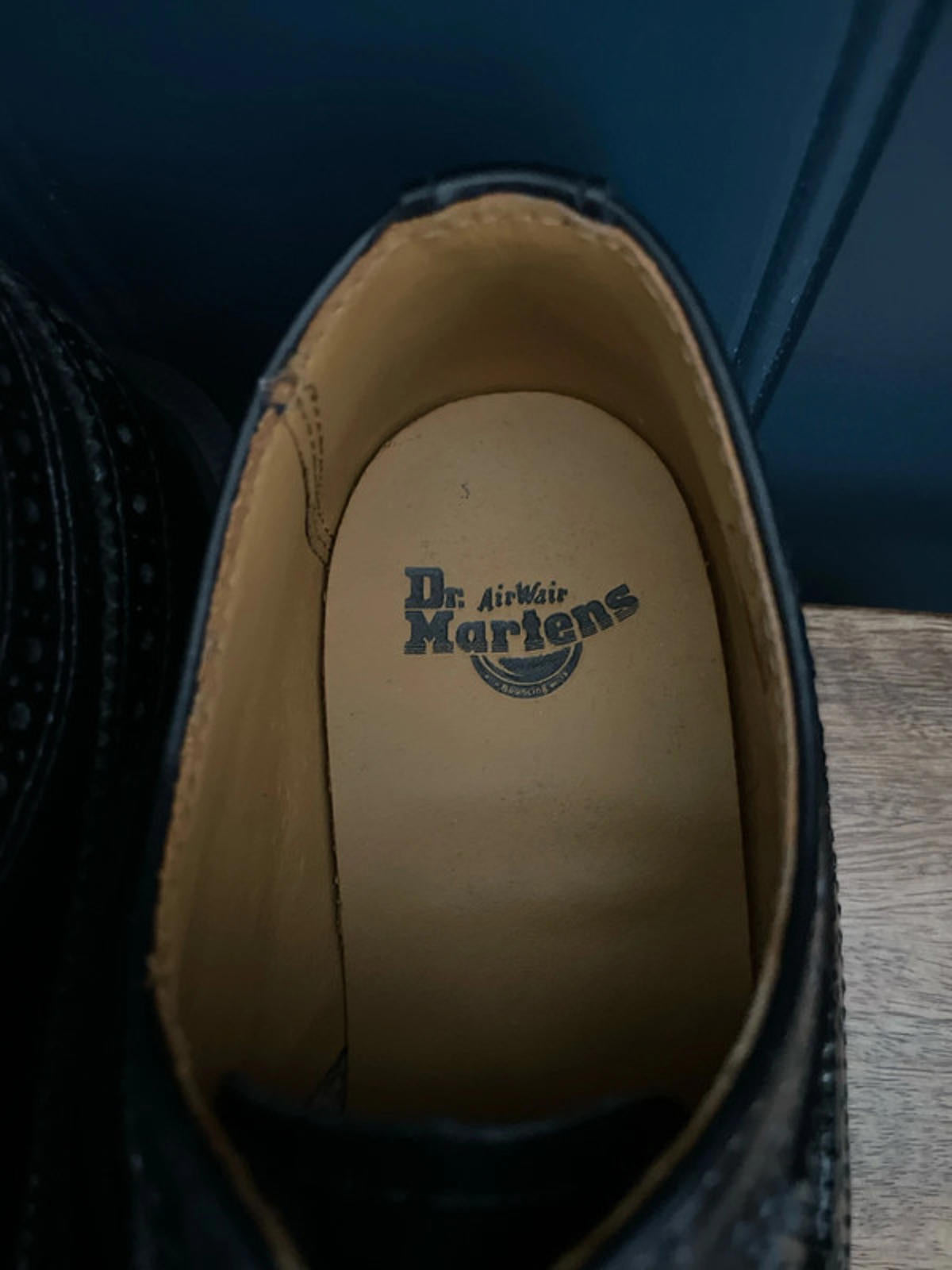 Women’s Dr Martens 3989 Smooth Leather Brogue Shoes In Black - UK3 -2469