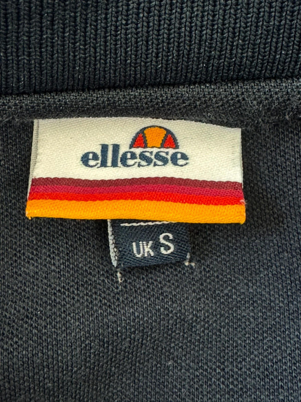 Men’s Ellesse 1/4 Zip Retro Track Jacket Top In Navy - Small   -1441