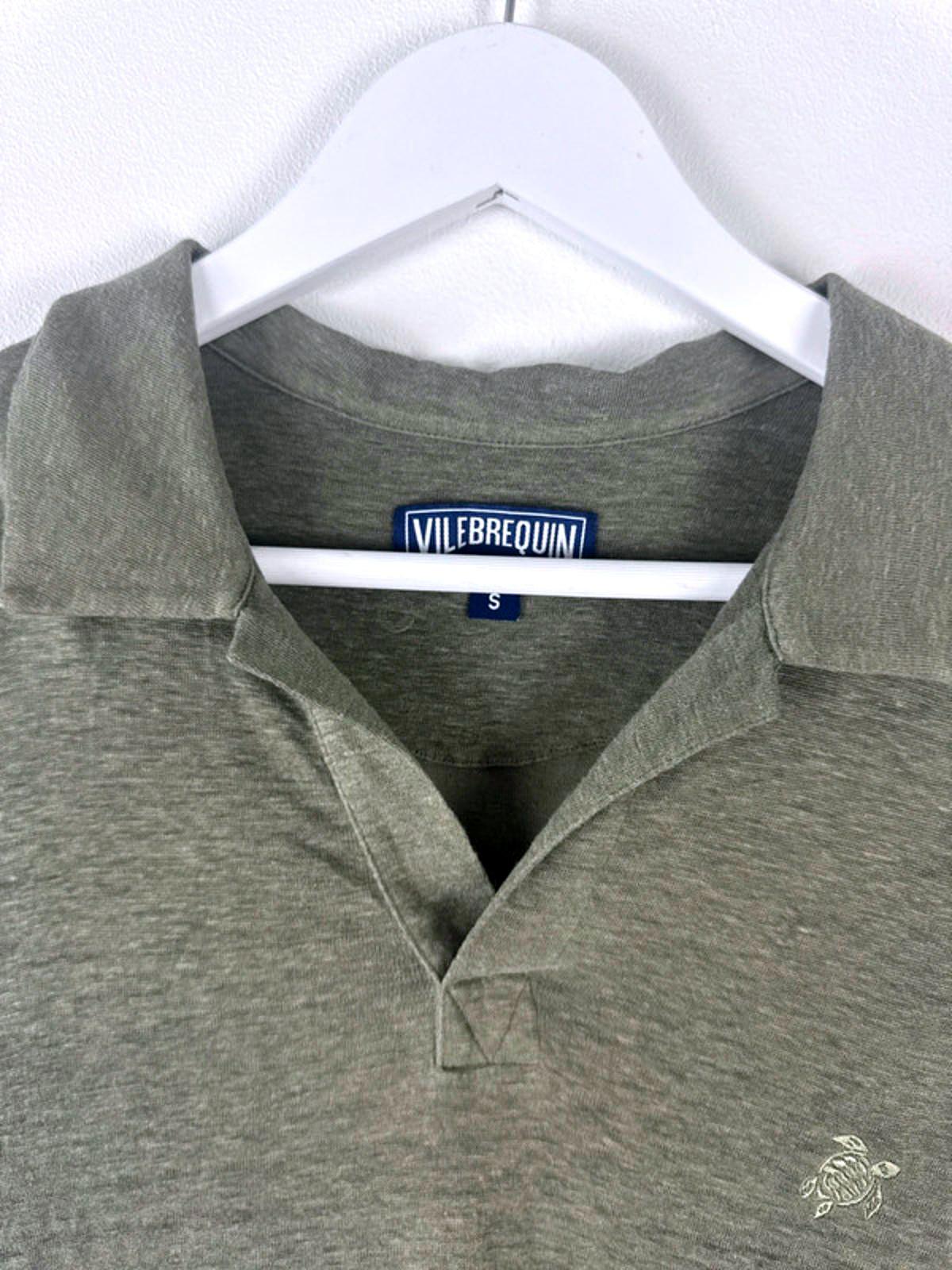 Men’s Vilebrequin Premium Linen Polo Top In Khaki - Small  -1340