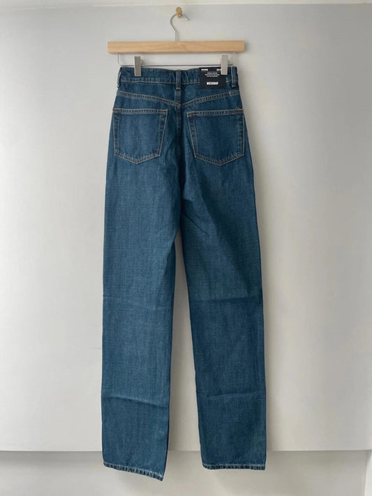 Women’s Weekday Rowe Extra High Straight Fit Jeans - W24/L34 - 1819