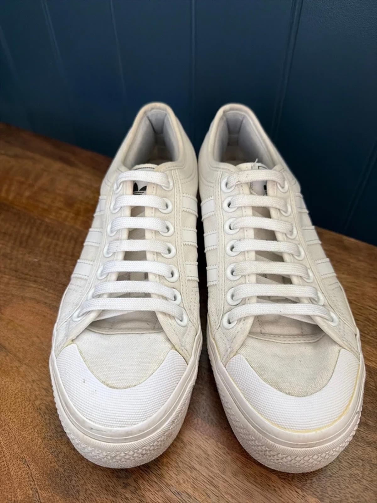 Women’s Adidas Nizza Chunky Sole Trainers In White - Uk6.5 - 3286