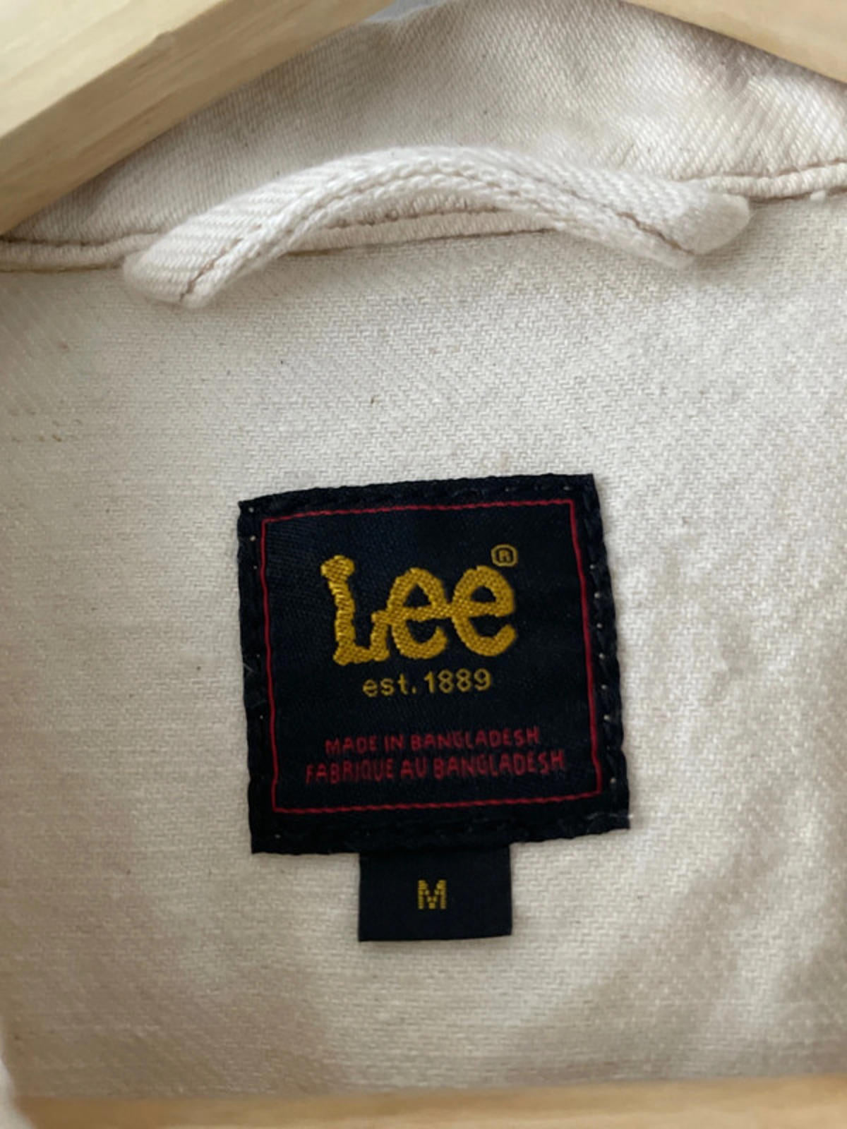 Men’s Lee Relaxed Rider Denim Jacket In Ecru - Medium - 2377