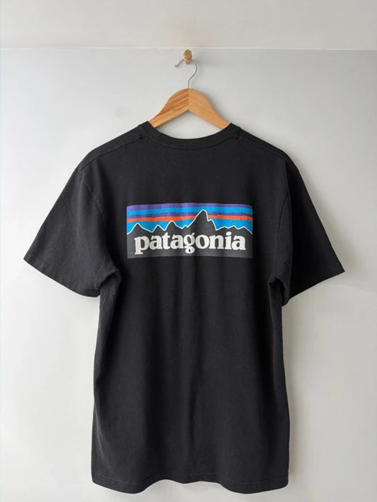 Men’s Patagonia Crew Neck Printed T-shirt In Black - Medium - 3359