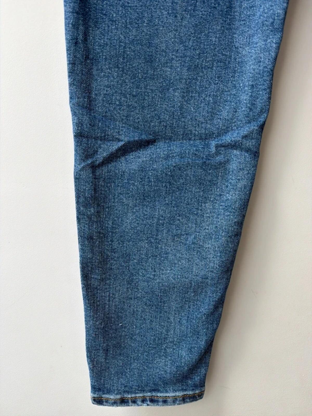Women’s High Waisted Straight Leg Stretch Fit Mom Jeans In Navy - W27/L29 - 3433