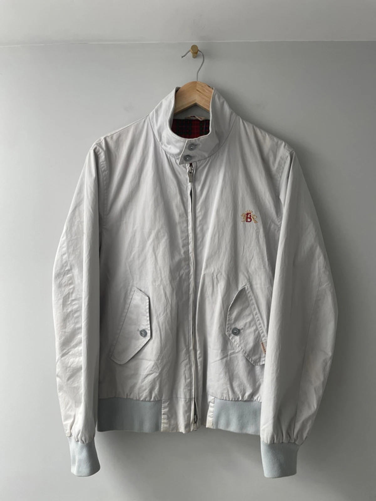 Men’s Baracuta G9 Premium Harrington Jacket In Grey - Small - 2067