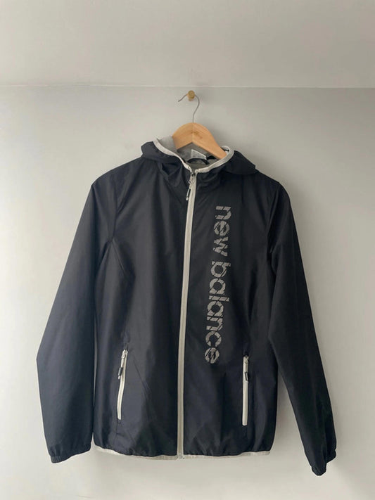 Mens New Balance Lightweight Windbreaker Jacket In Black - Small - 1982