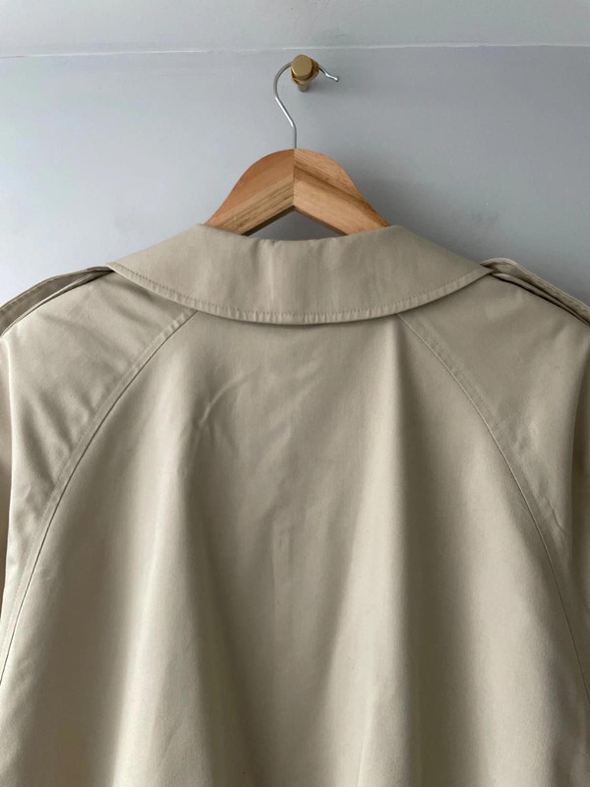 Women's Burberry Longline Mac Trench Coat In Beige - Xlarge - 2468