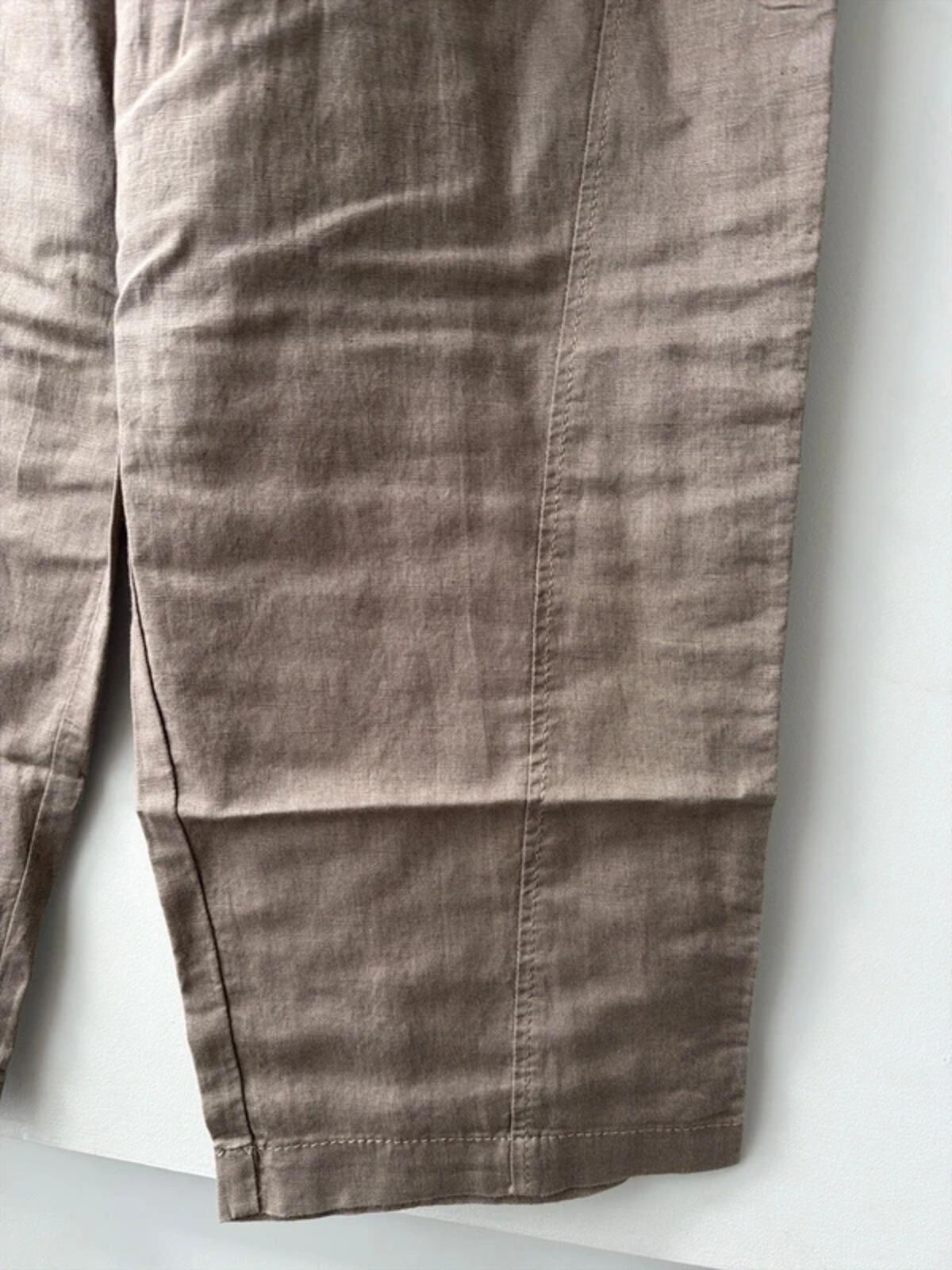 Women’s & Other Stories linen tie front paperbag style trousers - Uk4 - 3369