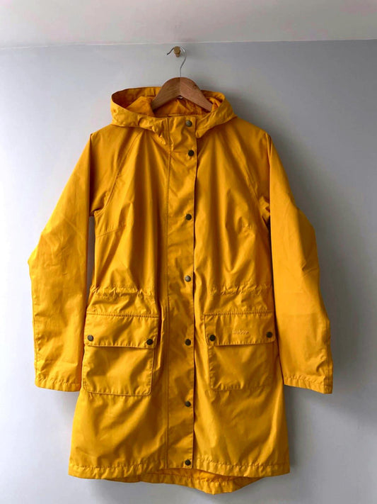 Women’s Barbour Premium Waterproof & Breathable Raincoat in Yellow - UK10 - 2086