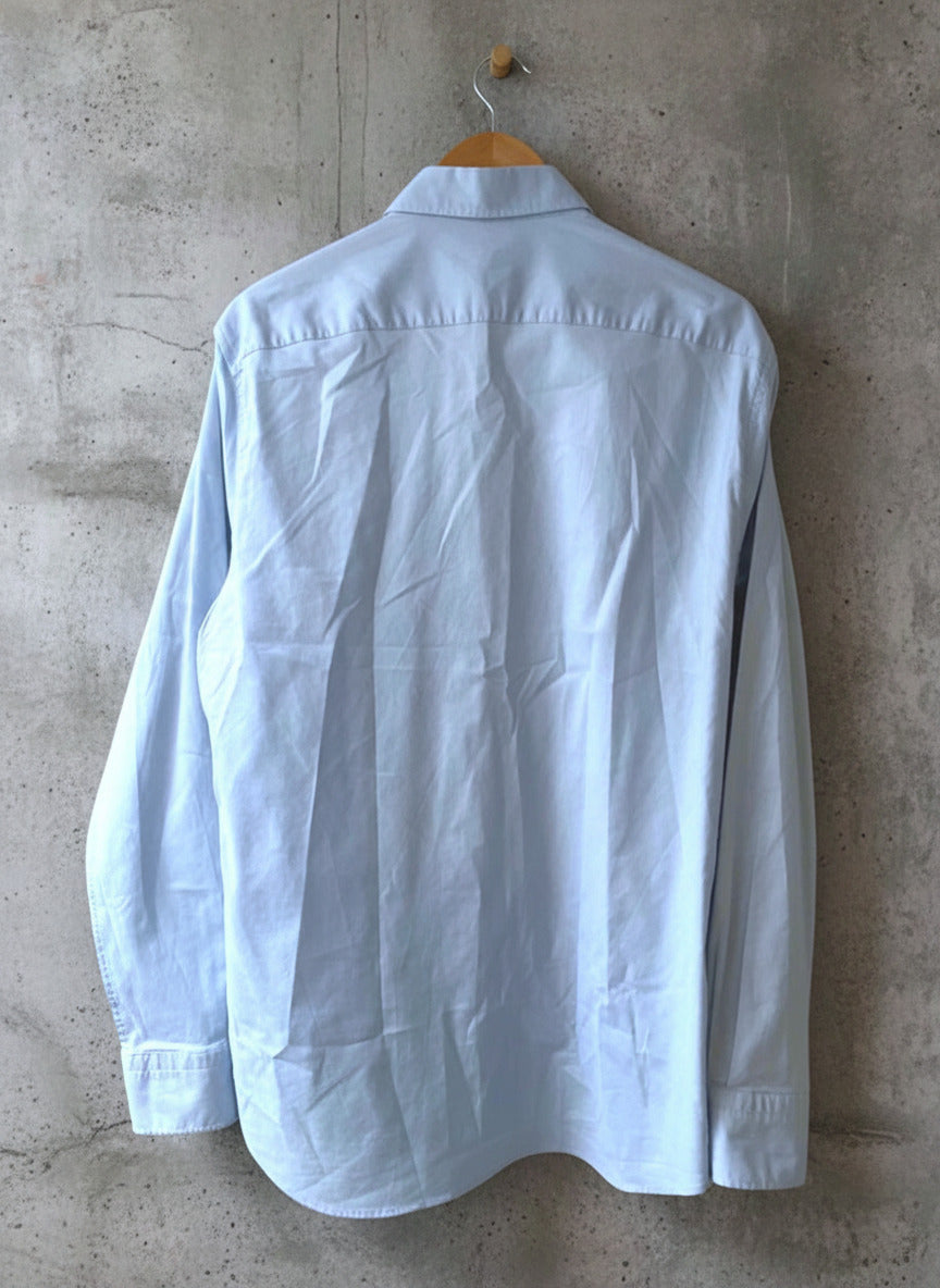 Men’s Tommy Hilfiger THFlex Regular Fit Long Sleeve Shirt In Blue - Medium -2757