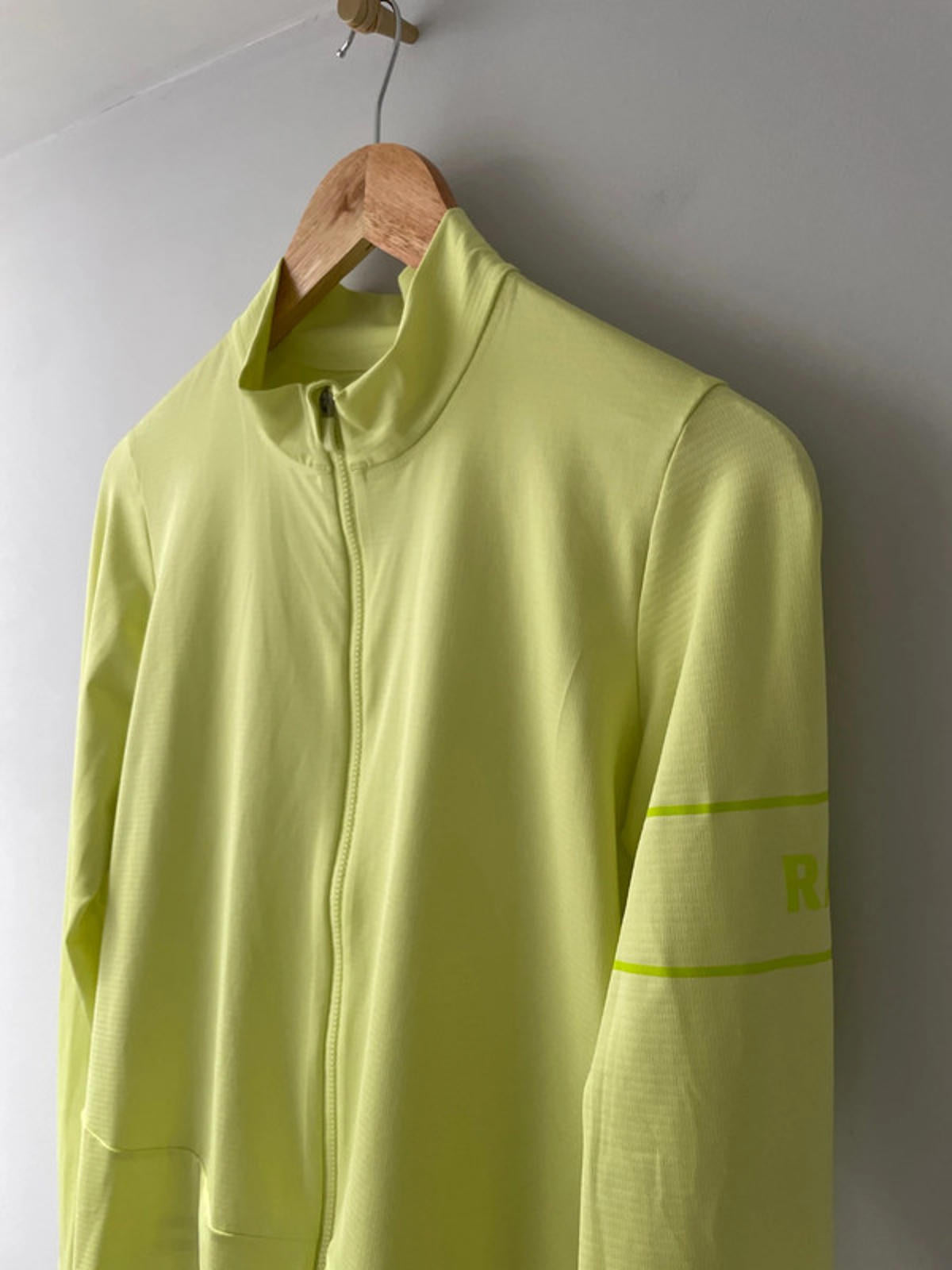 Men's Rapha Pro Team Long Sleeve Thermal Jersey in Lime - Large - 2505