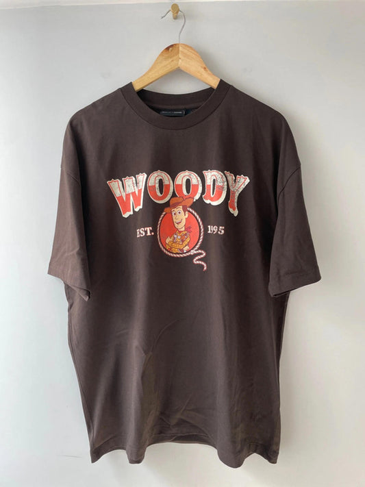 Men’s Asos x Disney Woody Oversized Boxy Fit Crew Neck T-shirt - Small - 1748