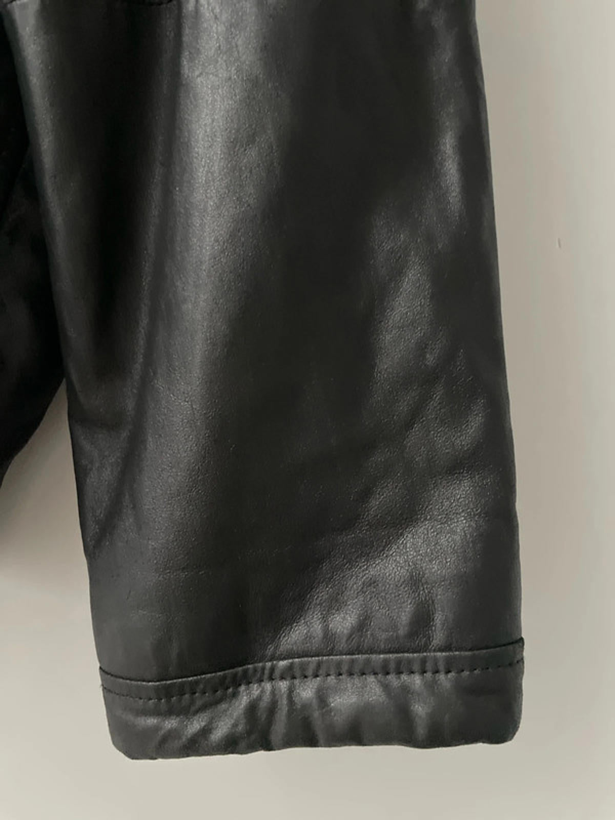 Men’s Pierre Cardin Premium Soft Leather Harrington Jacket In Black - XLarge - 2552