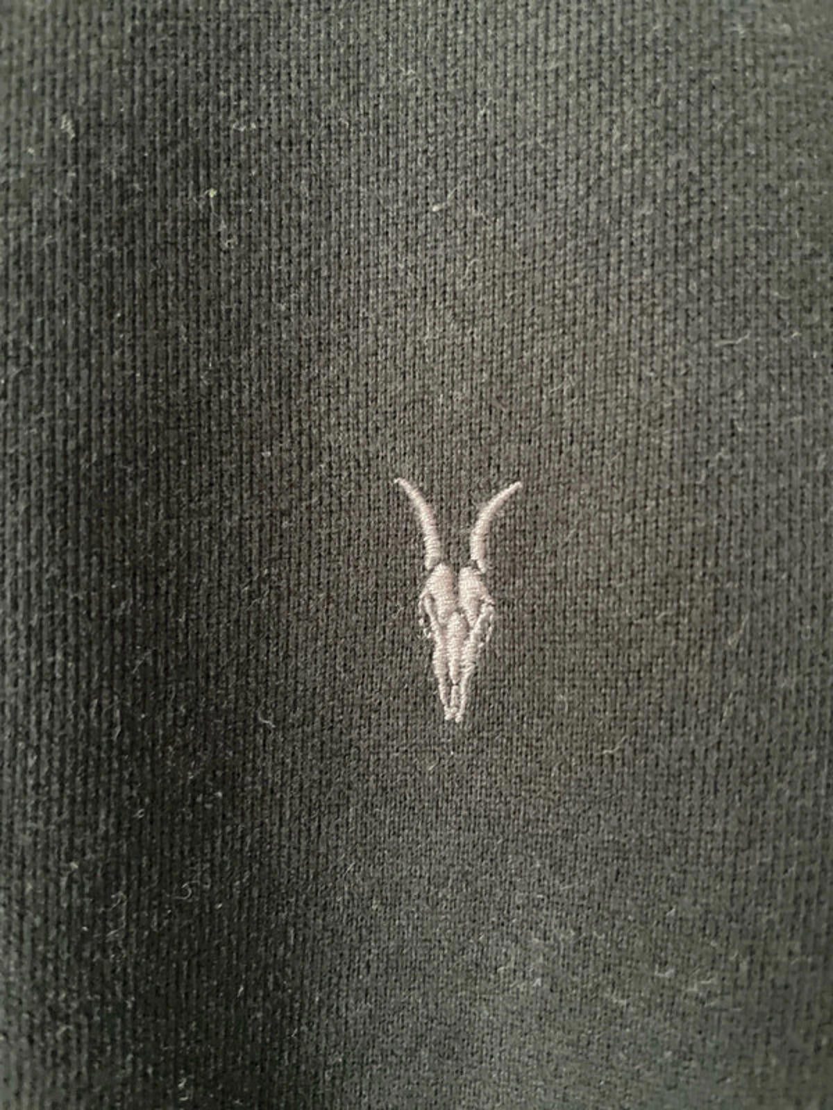 Mens Allsaints Crew Neck Long Sleeve Sweatshirt In Black - Large - 2549