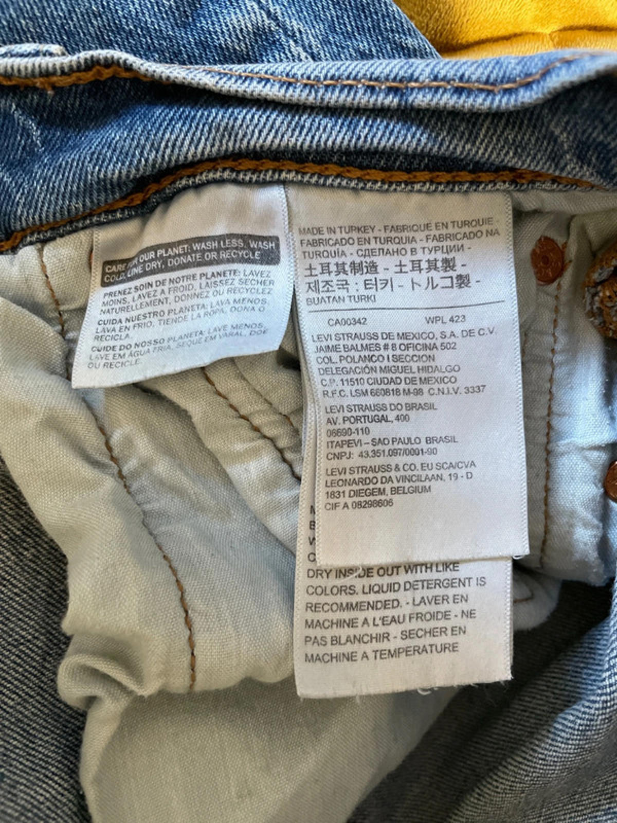 Women’s Levi’s High Waisted Ribcage Straight Fit Jeans In Navy - W28/L27 - 2518