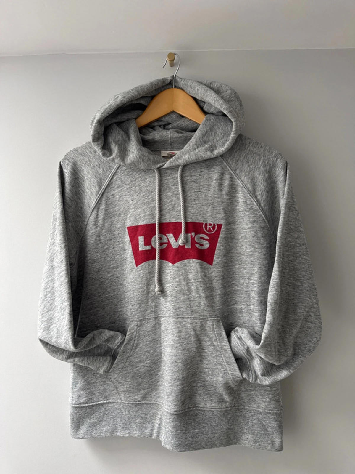 Men’s Levi’s Hoodie Sweater Top In Grey - Small - 0642