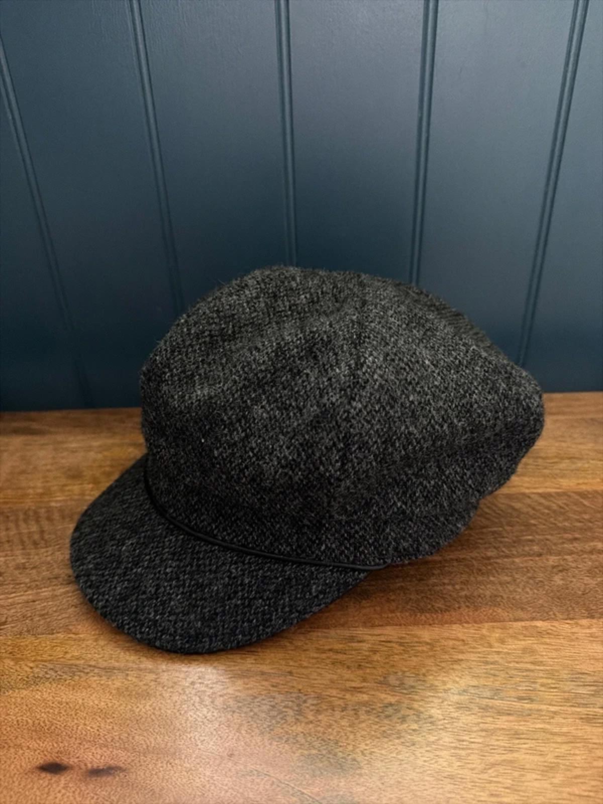 Women’s Barbour Premium Wool Baker Boy Hat In Grey - Small - 3229