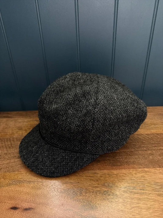 Women’s Barbour Premium Wool Baker Boy Hat In Grey - Small - 3229