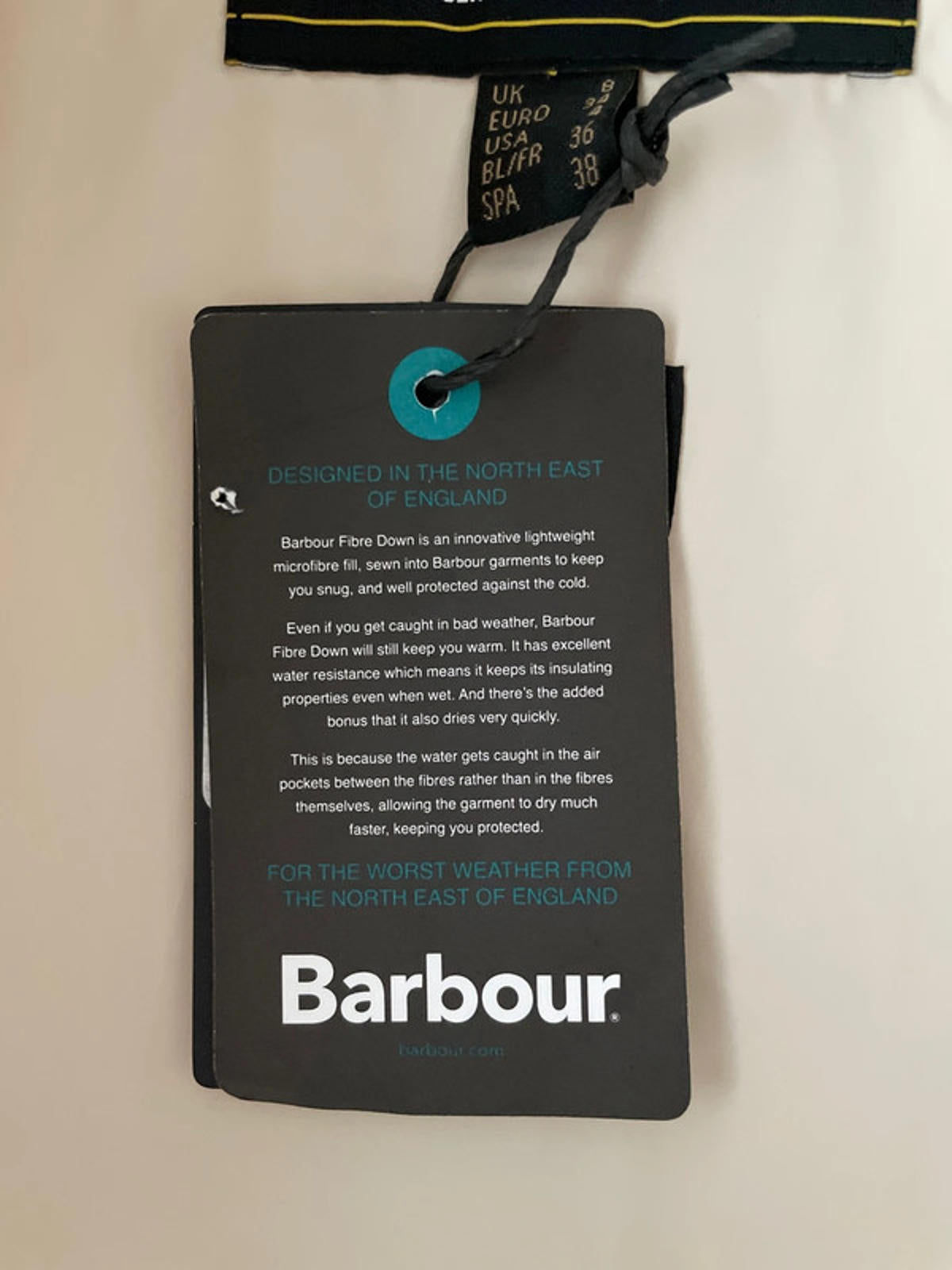 Women’s Barbour International Lisbon Padded Hooded Puffer Jacket In Cream - UK 8 - 2433