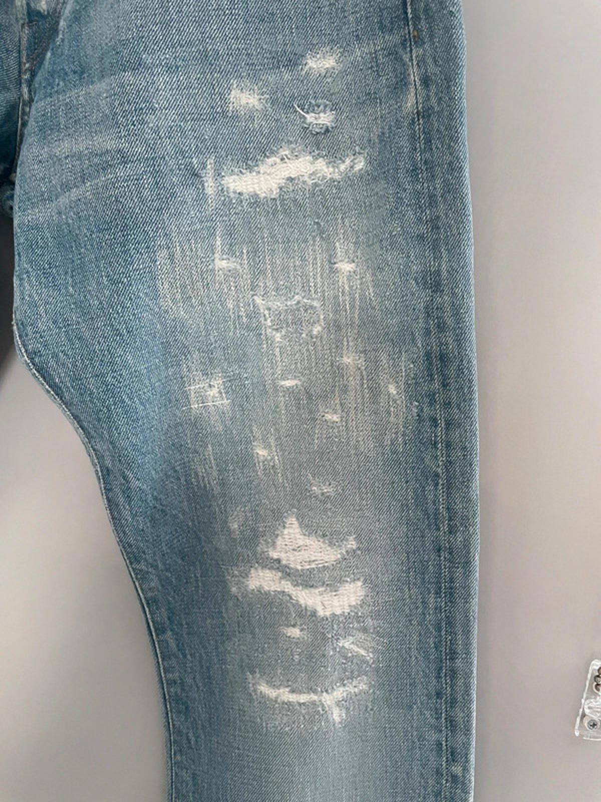 Men’s Ron Herman Denim rip and repair effect jeans - W31 / L33 - 1871