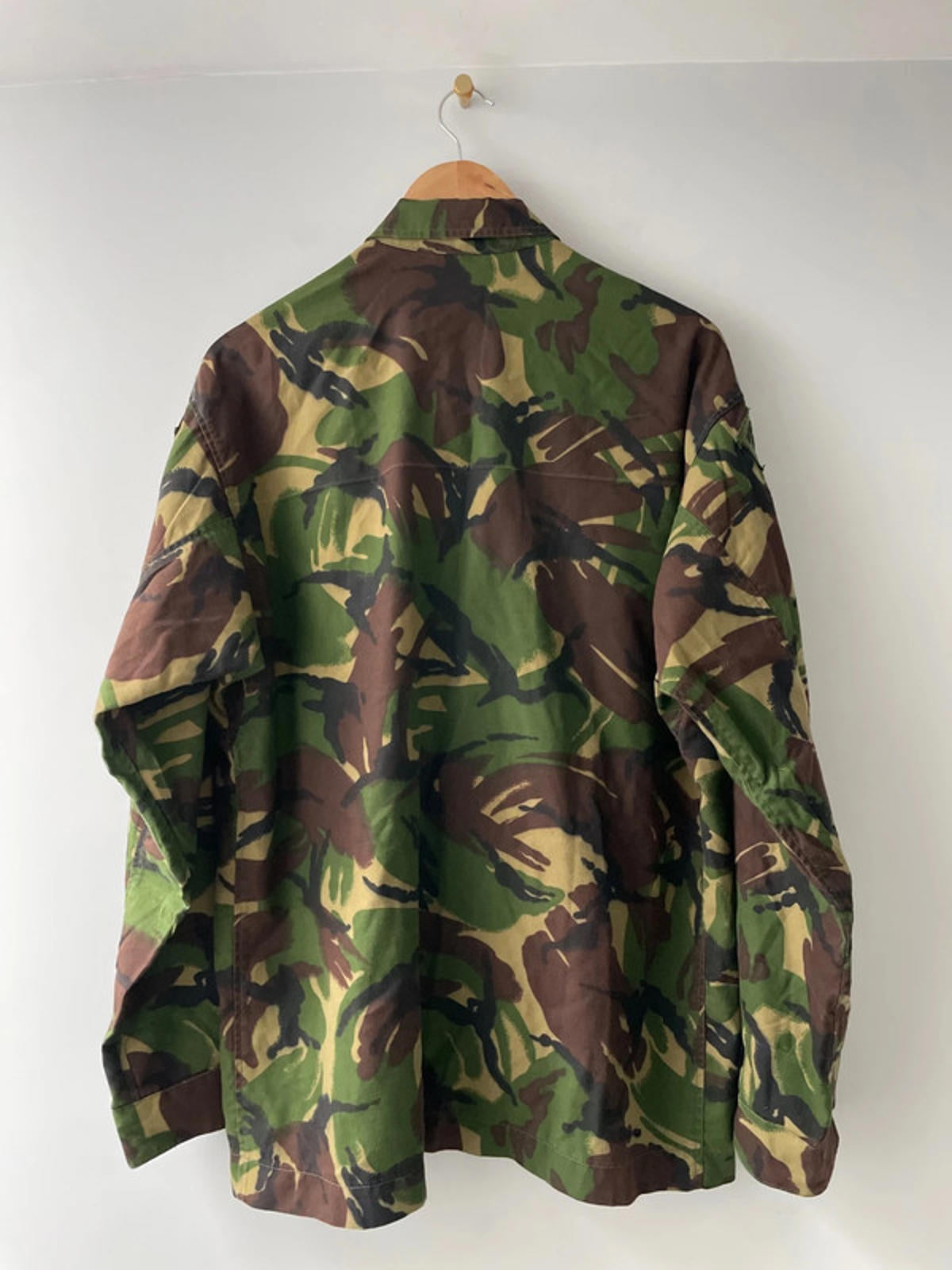 Men’s Camouflage Royal Marines Commandoes Camo Military Shirt In Khaki  - Medium - 2323