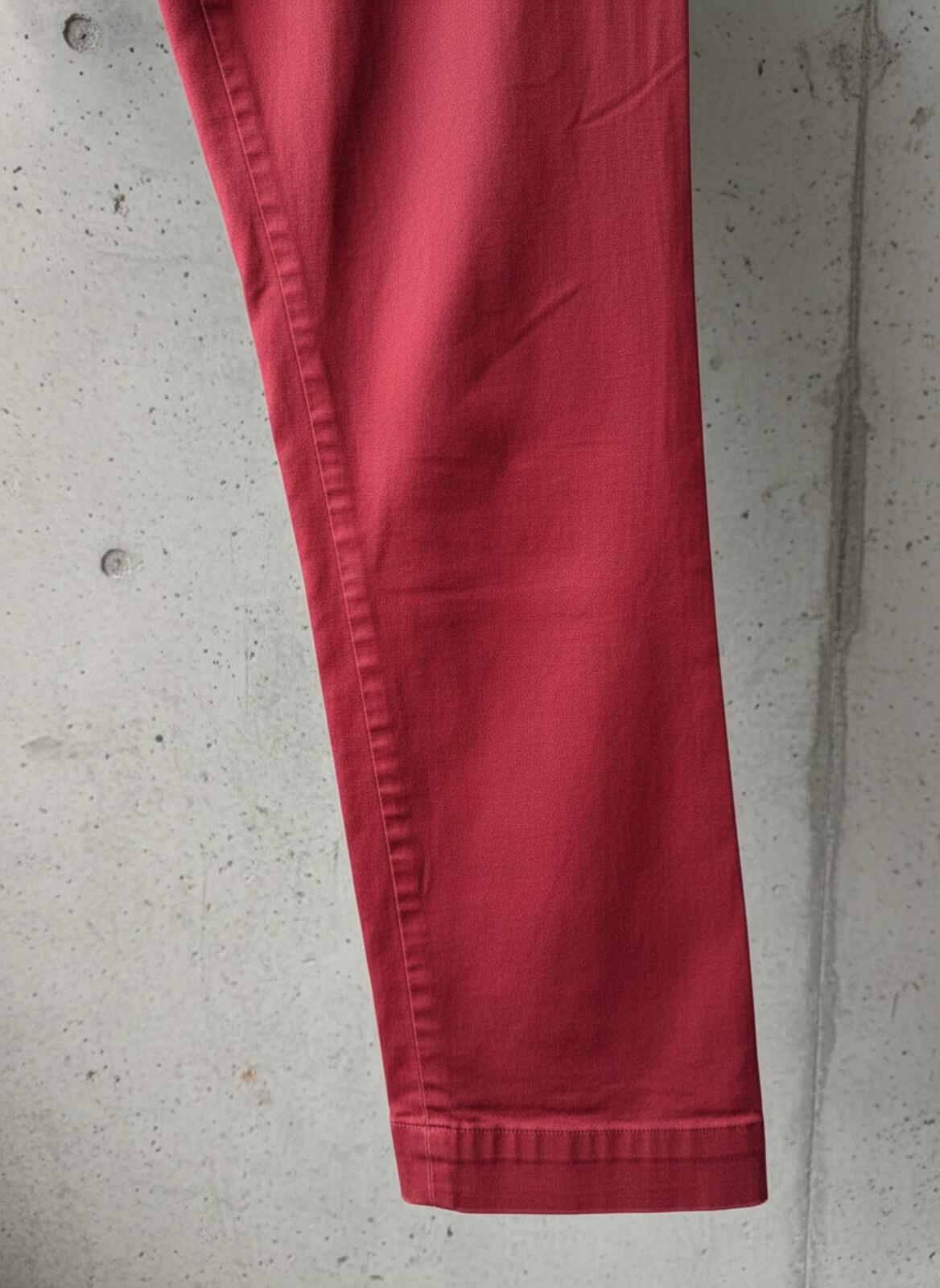 Men's Ralph Lauren Slim Stretch Fit Chino Trousers In Burgundy - W33/L34 - 3484