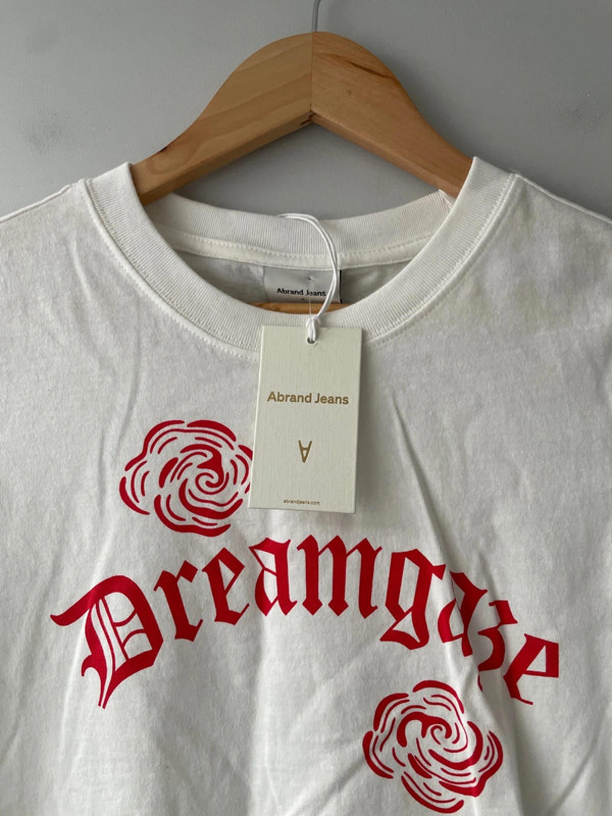 Women’s Abrand Jeans Short Sleeve Crew Neck T-shirt in White - Small - 2837