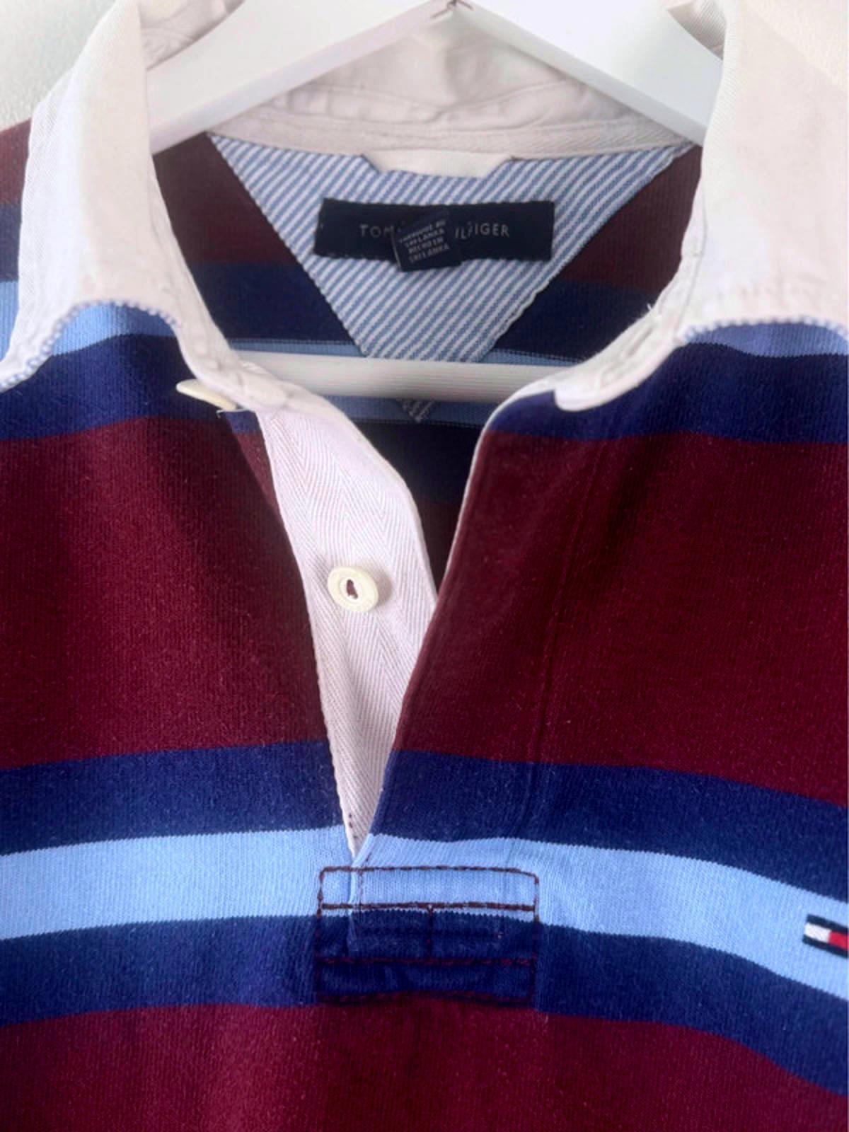 Men’s Tommy Hilfiger Long Sleeved Rugby Polo Shirt - Small   -1422