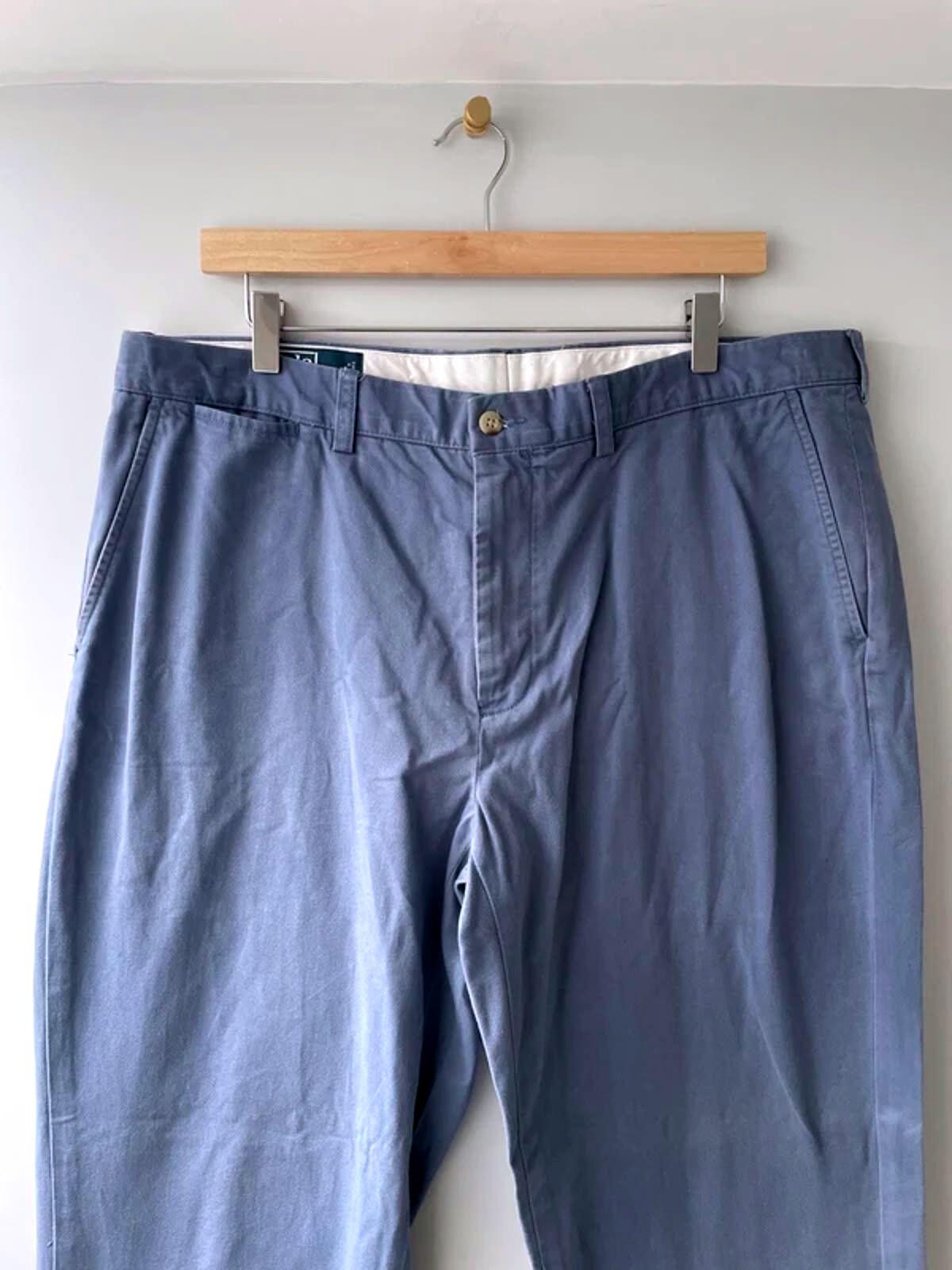Men’s Ralph Lauren Preston Fit Chino Trousers In Blue - W38/L32 - 2957