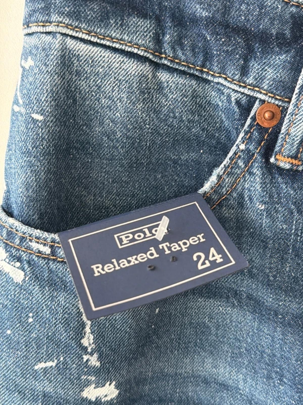 Women’s Ralph Lauren Straight Leg Distressed Jeans In Navy - W24/L27 - 3242