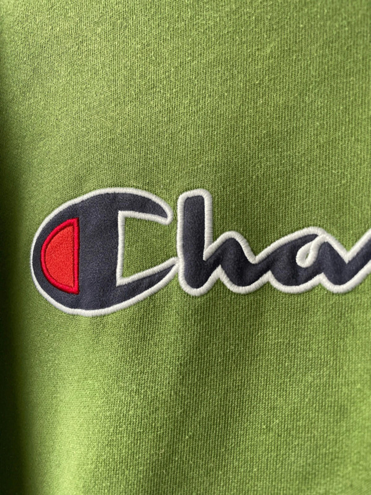 Men’s Champion Crew Neck Long Sleeve Jumper In Khaki - XLarge - 2237