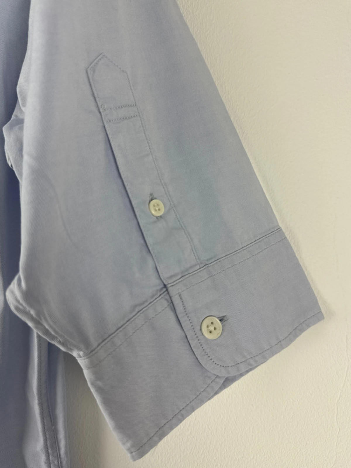 Men’s Allsaints Short Sleeve Chambray Shirt In Blue - XSmall -1341