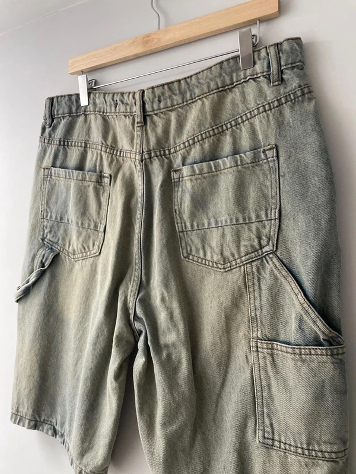 Men’s Brave Soul Denim Studio Cargo Shorts in Blue - W33/L10 - 3160