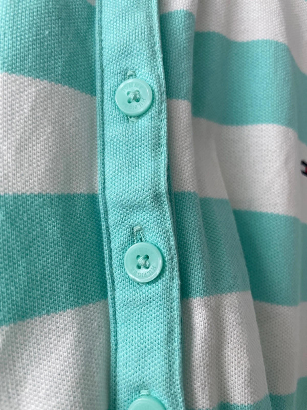 Womens Tommy Hilfiger Striped Polo Top - Large - 1596