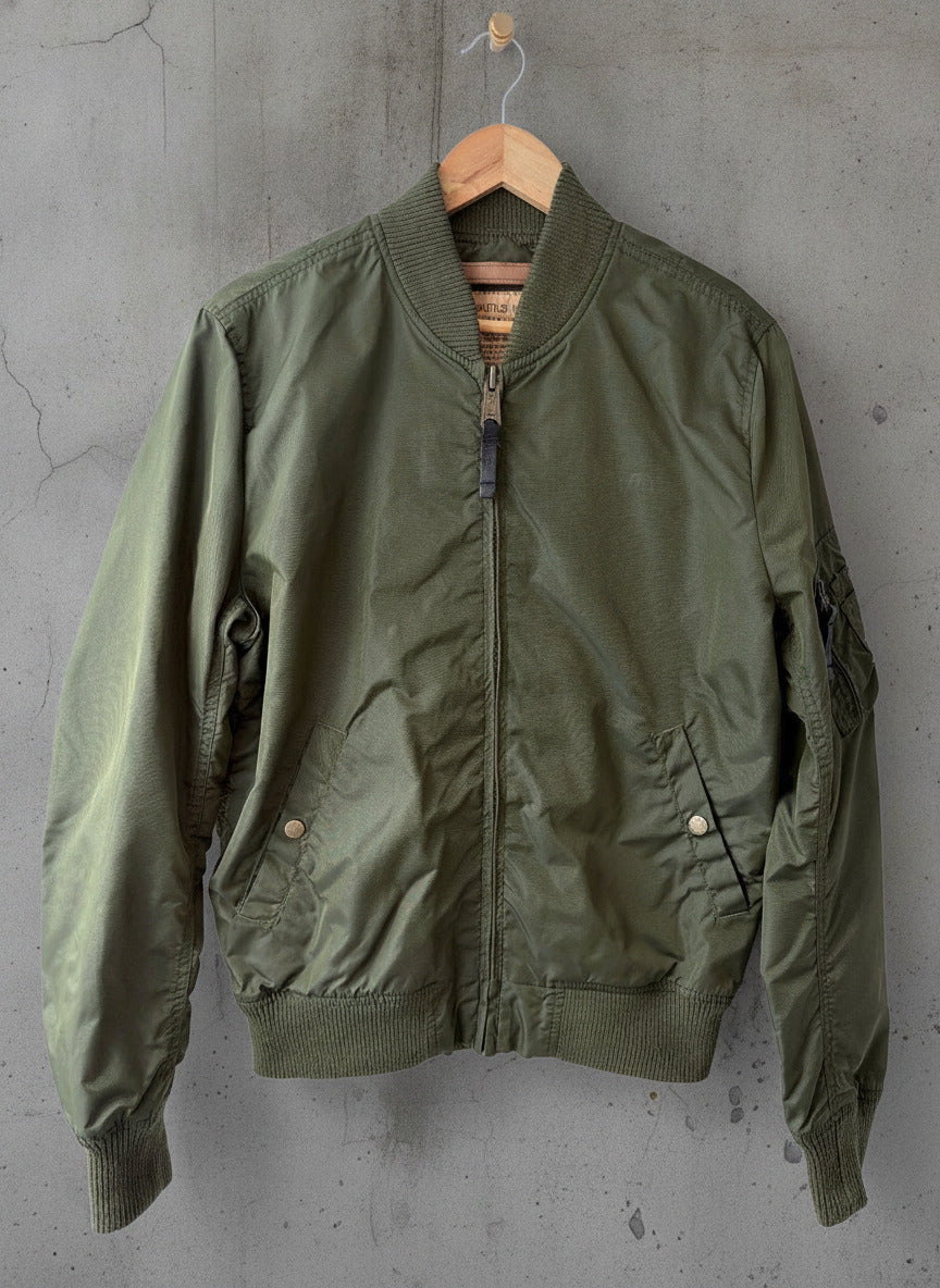 Men’s Alpha Industries MA-1 Bomber Jacket In Khaki - Medium - 3638